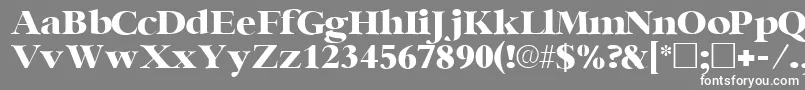 フォントIngenuesskRegular – 灰色の背景に白い文字