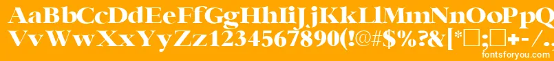 IngenuesskRegular Font – White Fonts on Orange Background