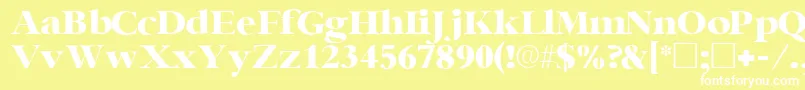 IngenuesskRegular Font – White Fonts on Yellow Background