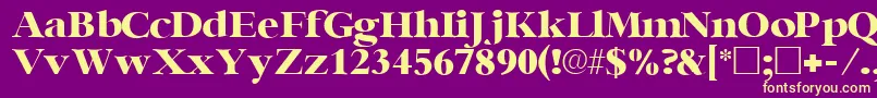 IngenuesskRegular Font – Yellow Fonts on Purple Background
