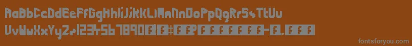 Шрифт CuttingEdgeLightspeed2 – серые шрифты на коричневом фоне