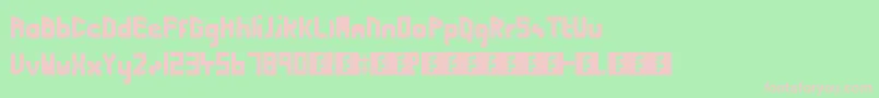 CuttingEdgeLightspeed2 Font – Pink Fonts on Green Background