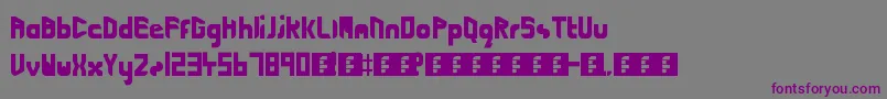 CuttingEdgeLightspeed2 Font – Purple Fonts on Gray Background