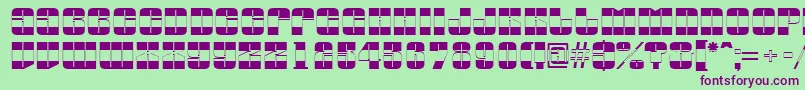 Шрифт AGlobusbw – фиолетовые шрифты на зелёном фоне