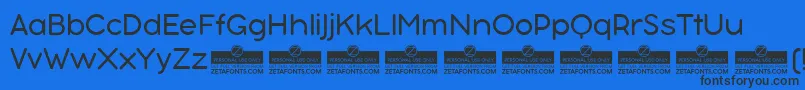 BubbleboddyneueLightTrial Font – Black Fonts on Blue Background