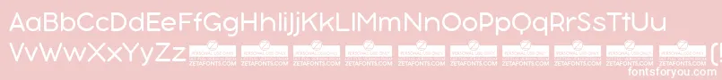 BubbleboddyneueLightTrial Font – White Fonts on Pink Background