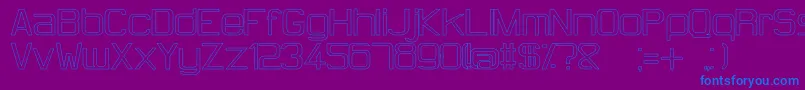 HugFemmesWhite Font – Blue Fonts on Purple Background