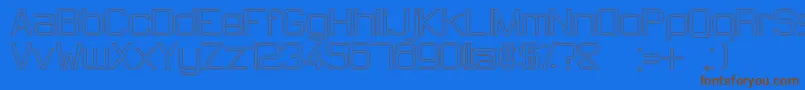 HugFemmesWhite Font – Brown Fonts on Blue Background