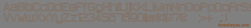 HugFemmesWhite-Schriftart – Braune Schriften auf grauem Hintergrund
