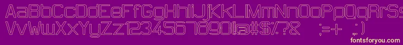 HugFemmesWhite Font – Yellow Fonts on Purple Background