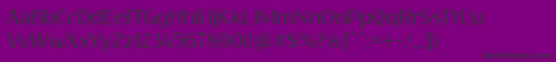 フォントResagokr – 紫の背景に黒い文字