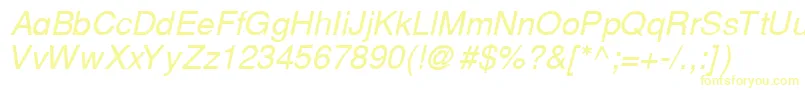CyrillichelvetItalic Font – Yellow Fonts