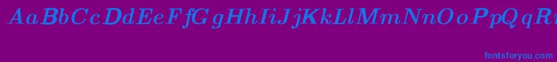 fuente CmTextBolditalicext – Fuentes Azules Sobre Fondo Morado