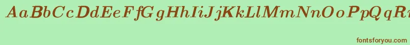 More about CmTextBolditalicext Font CmTextBolditalicext Font – Brown Fonts on Green Background