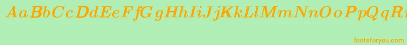 More about CmTextBolditalicext Font CmTextBolditalicext Font – Orange Fonts on Green Background