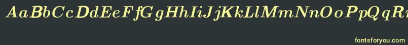 More about CmTextBolditalicext Font CmTextBolditalicext Font – Yellow Fonts on Black Background