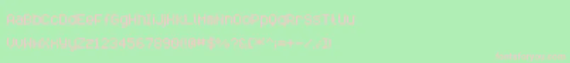 Savior1 Font – Pink Fonts on Green Background