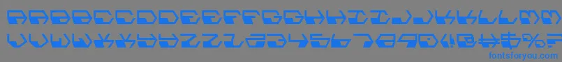 Deranian Font – Blue Fonts on Gray Background