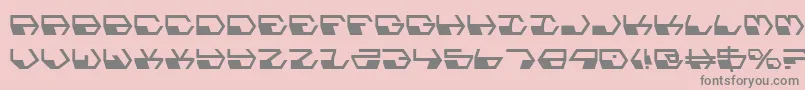 Deranian Font – Gray Fonts on Pink Background