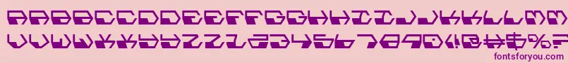 Deranian Font – Purple Fonts on Pink Background