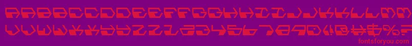 Deranian Font – Red Fonts on Purple Background