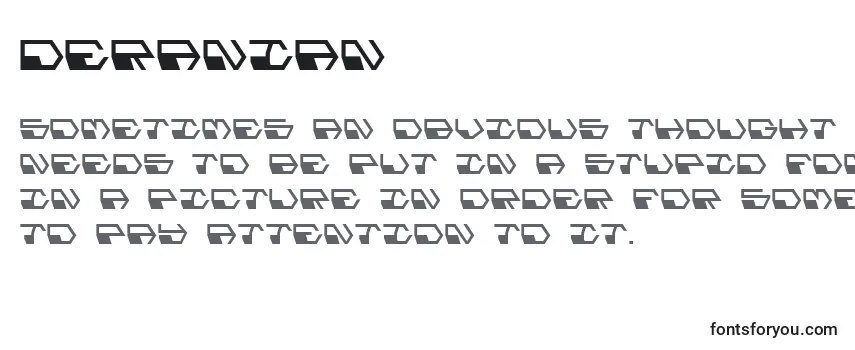Обзор шрифта Deranian