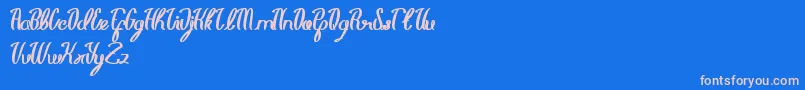 LifeIsFont Font – Pink Fonts on Blue Background