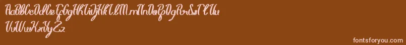 LifeIsFont Font – Pink Fonts on Brown Background