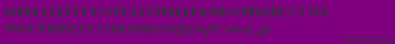 Sketched Font – Black Fonts on Purple Background