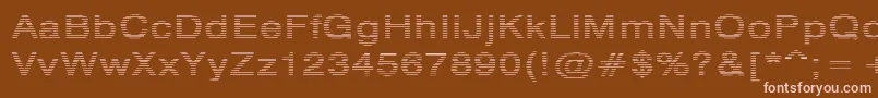Шрифт HvstripeExtrabold – розовые шрифты на коричневом фоне