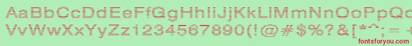 fuente HvstripeExtrabold – Fuentes Rojas Sobre Fondo Verde