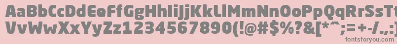 NeoSansProUltra-Schriftart – Graue Schriften auf rosa Hintergrund
