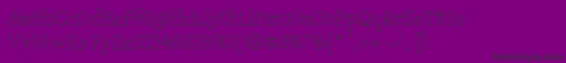 TrotsLightHmk Font – Black Fonts on Purple Background