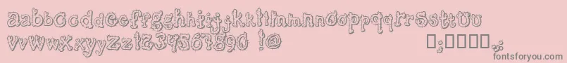 CactusSandwichFm Font – Gray Fonts on Pink Background