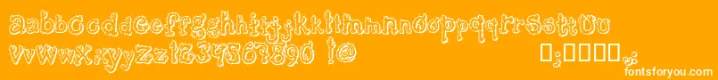 CactusSandwichFm Font – White Fonts on Orange Background