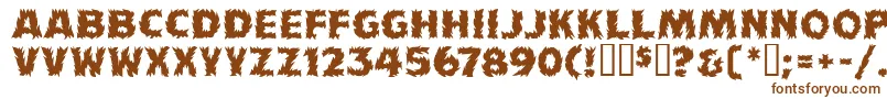 FlamesMf Font – Brown Fonts on White Background