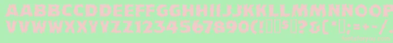 FlamesMf Font – Pink Fonts on Green Background