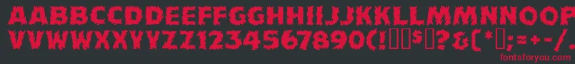 FlamesMf Font – Red Fonts on Black Background
