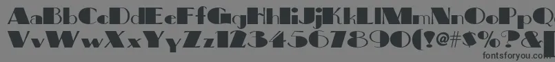 Bigapplenf Font – Black Fonts on Gray Background