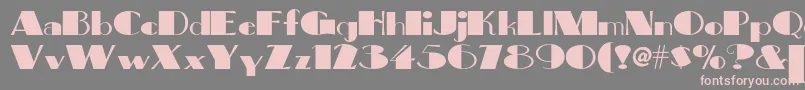 Bigapplenf Font – Pink Fonts on Gray Background