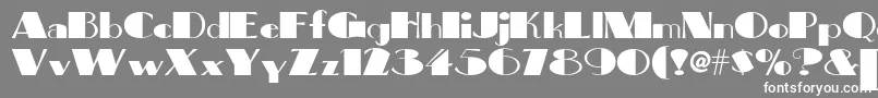 Bigapplenf Font – White Fonts on Gray Background