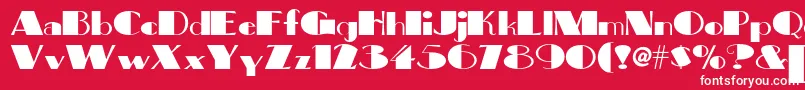 Bigapplenf Font – White Fonts on Red Background