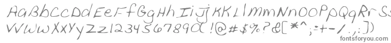 フォントLehn111 – 白い背景に灰色の文字