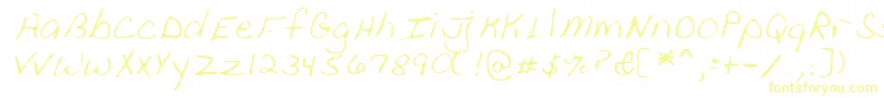 Lehn111-fontti – keltaiset fontit