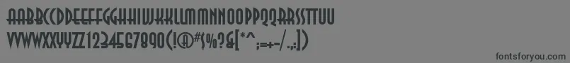 フォントAnnacBold – 黒い文字の灰色の背景