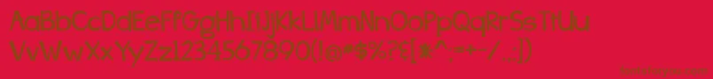WhizBangPow Font – Brown Fonts on Red Background