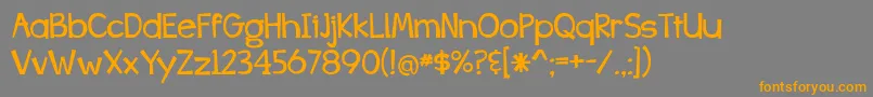 WhizBangPow Font – Orange Fonts on Gray Background