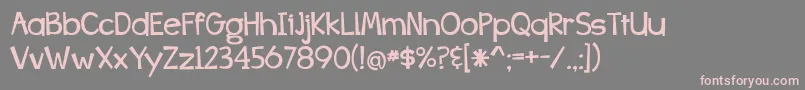 WhizBangPow Font – Pink Fonts on Gray Background