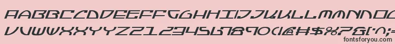 JumptroopsItalic-Schriftart – Schwarze Schriften auf rosa Hintergrund