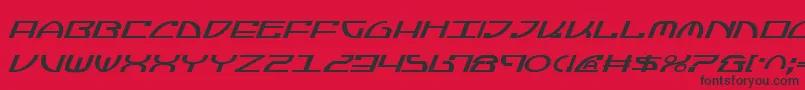 JumptroopsItalic Font – Black Fonts on Red Background